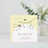 Das neue Nest der lila Vogelfamilie am Zuhause-Mov Ankündigung (Stehend Vorderseite)