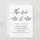 Das neue Party von Mr. und Mrs. Einladung (Vorderseite)