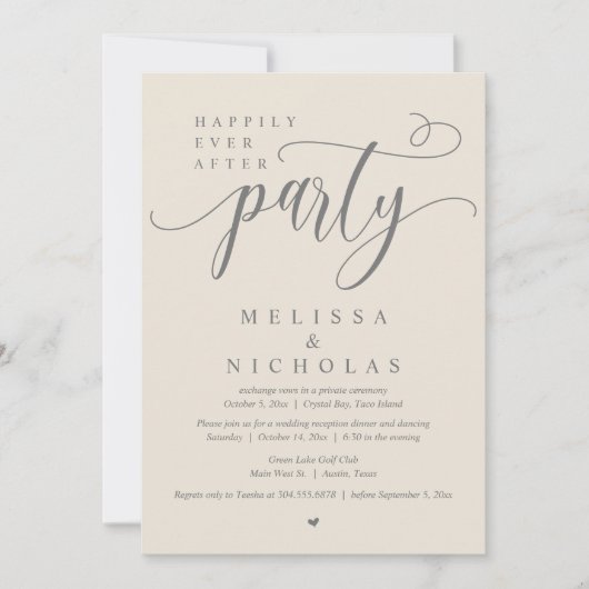 Das neue Party von Mr. und Mrs. Einladung (Vorderseite)