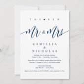 Das neue Party von Mr. und Mrs. Einladung (Vorderseite)