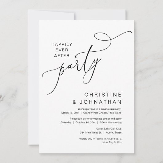 Das neue Party von Mr. und Mrs. Einladung (Vorderseite)