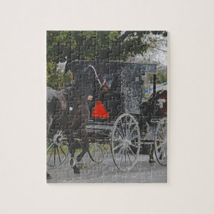 Das neue Pferd-Zuhause auf den amish-Weg bringen Puzzle