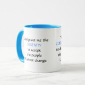 Das NEUE Serenity-Gebet - Tasse (Vorderseite Links)