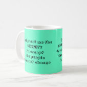 Das NEUE Serenity-Gebet - Tasse (Vorderseite Links)