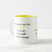 Das NEUE Serenity-Gebet - Tasse (Vorderseite Links)