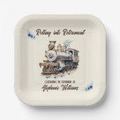 Das neue Thema Reisen in den Ruhestand Pappteller (Vorderseite)