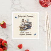 Das neue Thema Reisen in den Ruhestand Serviette (Beispiel)