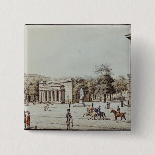 Das neue Uhr-Haus, nahe bei der Waffenkammer, Button (Vorderseite)