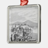 Das neues Modell Gatling Gewehr Silbernes Ornament (Links)