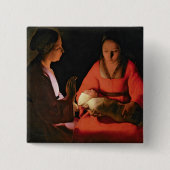 Das neugeborene Kind, späte 1640s Button (Vorderseite)