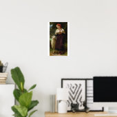 Das neugeborene Lamm von William Bouguereau Poster (Heimbüro)