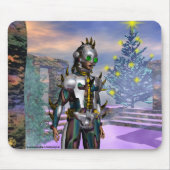 DAS NEUJAHR, ALS EIN ZYBORG VON DER ZUKUNFT ABGETR MOUSEPAD (Vorne)