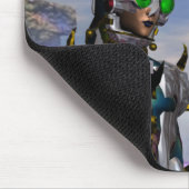 DAS NEUJAHR, ALS EIN ZYBORG VON DER ZUKUNFT ABGETR MOUSEPAD (Ecke)