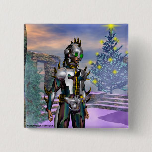 DAS NEUJAHR EINES ZYBORGS IST VON DER ZUKUNFT ABGE BUTTON