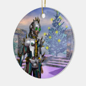 DAS NEUJAHR EINES ZYBORGS IST VON DER ZUKUNFT ABGE KERAMIK ORNAMENT (Links)