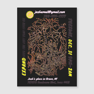 DAS NEUJÄHRIGE PARTY MAGNETEINLADUNG