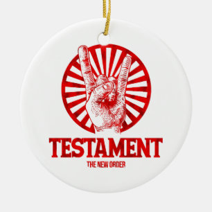 Das New Order Testament Keramik Ornament