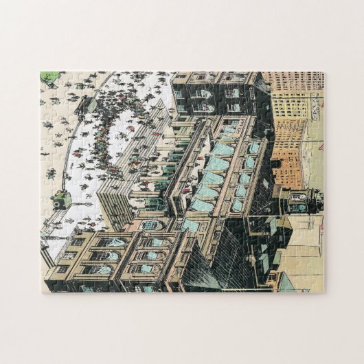 Das New Yorker Rathaus mit dem Jigsaw Puzzle (Horizontal)
