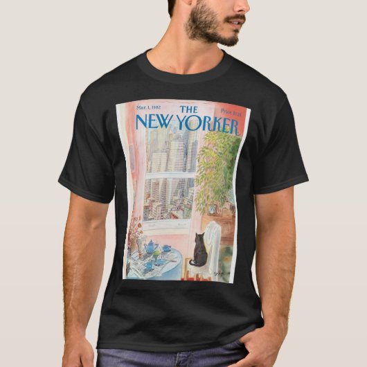 Das New Yorker Vintage Poster T-Shirt (Vorderseite)