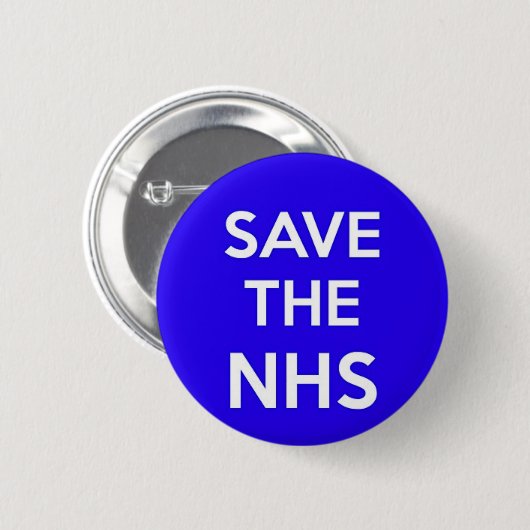 DAS NHS-BUTTON-RÜCKKEHR-ABZEICHEN gerettet Button (Vorne & Hinten)