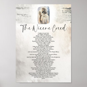 Das Nicene Glaubensbekenntnis Gebet Wandkunst Druc Poster