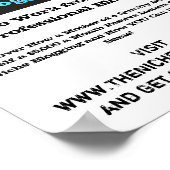 Das Niche-Blogger-Poster Poster (Ecke)