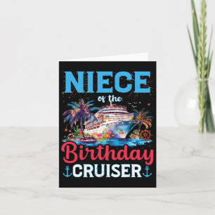 Das Nichte der Birthday Cruiser Funny Cruise Birth Karte