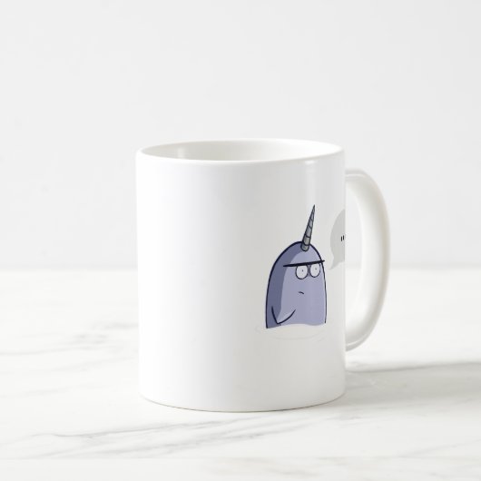 Das nichts Narwhal Kaffeetasse (VorderseiteRechts)