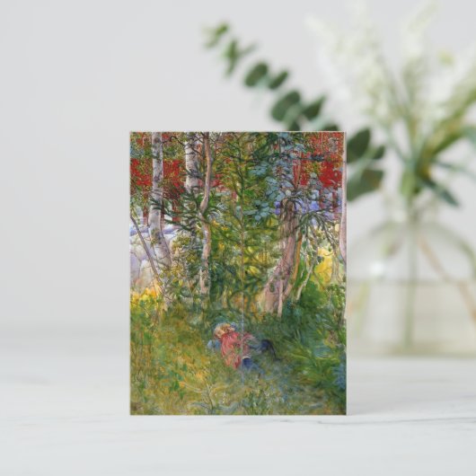 Das Nickerchen im Freien Postkarte (Stehend Vorderseite)