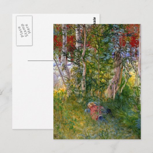 Das Nickerchen im Freien Postkarte (Vorne/Hinten)