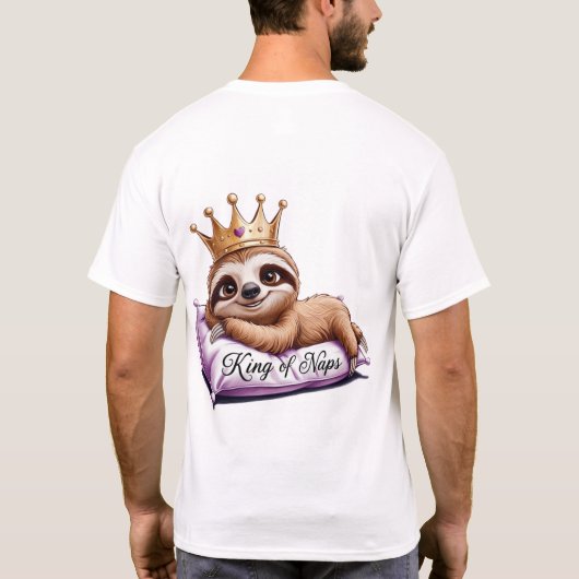 Das Nickerchen King - Ein klassischer Faultier! T-Shirt (Rückseite)