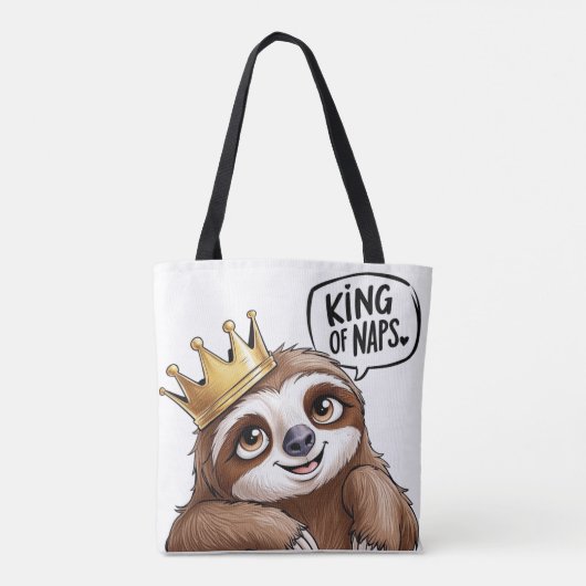 Das Nickerchen King - Ein klassischer Faultier! Tasche (Rückseite)