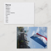 Das niederländische Parlament Den Haag Visitenkarte (Vorne/Hinten)