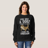 Das Niedlich, ich hebe Tiny Dinosaurier Bartete Dr Sweatshirt (Vorne ganz)