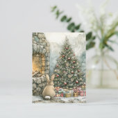 Das Niedliche Braun-Weihnachtsgebäck Postkarte (Stehend Vorderseite)