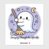 Das Niedliche Gespenst der Nachwelt durchwandern Aufkleber (Blatt)