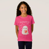 Das Niedliche Ghost Halloween in der Liebe T-Shirt (Vorne ganz)