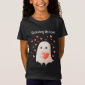 Das Niedliche Ghost Halloween in der Liebe T-Shirt (Vorderseite)