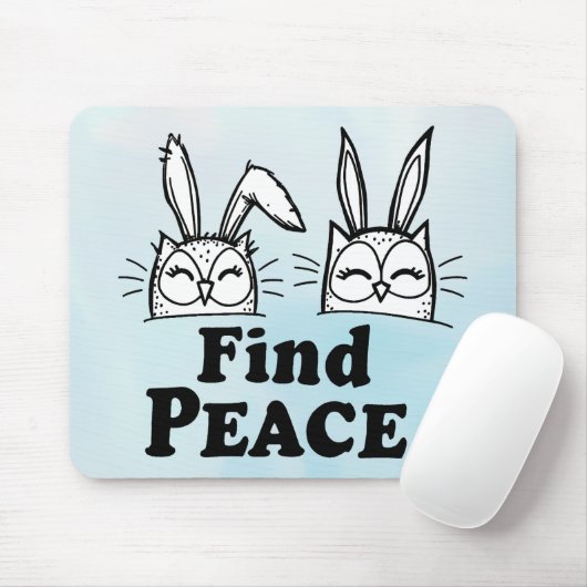 Das Niedliche, hellblütige Paar Mousepad (Mit Mouse)