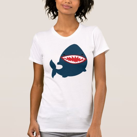 Das niedliche Kleid der Haifisch-T - Shirt-Frauen T-Shirt (Vorderseite)