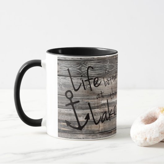DAS niedliche LEBEN IST AM SEE BESSER | Tasse (Mit Donut)