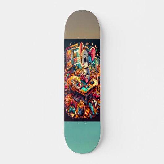 das niedliche Mausspiel Skateboard (Vorne)