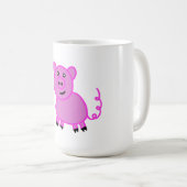Das Niedliche Pink mit langen Schwänzen Kaffeetasse (VorderseiteRechts)
