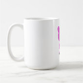 Das Niedliche Pink mit langen Schwänzen Kaffeetasse (Links)