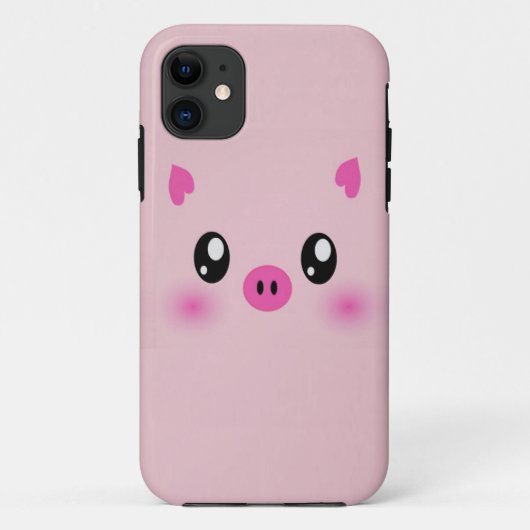 das niedliche rosa Schweinfall iphone Case-Mate iPhone Hülle (Rückseite)