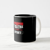 Das Niedliche Schauspieltheater für Frauen ist mei Zweifarbige Tasse (VorderseiteRechts)