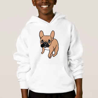 Das niedliche schwarze Masken-Kitz Frenchie Hoodie