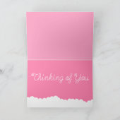 Das niedliche süße Denken an Sie kardieren im ROSA Karte (Innenseite)