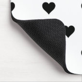 Das Niedliche Valentin des Minimalistischen Schwar Mousepad (Ecke)
