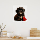 Das Niedliche Valentin, die Chocolate Havanese Wel Poster (Küche)